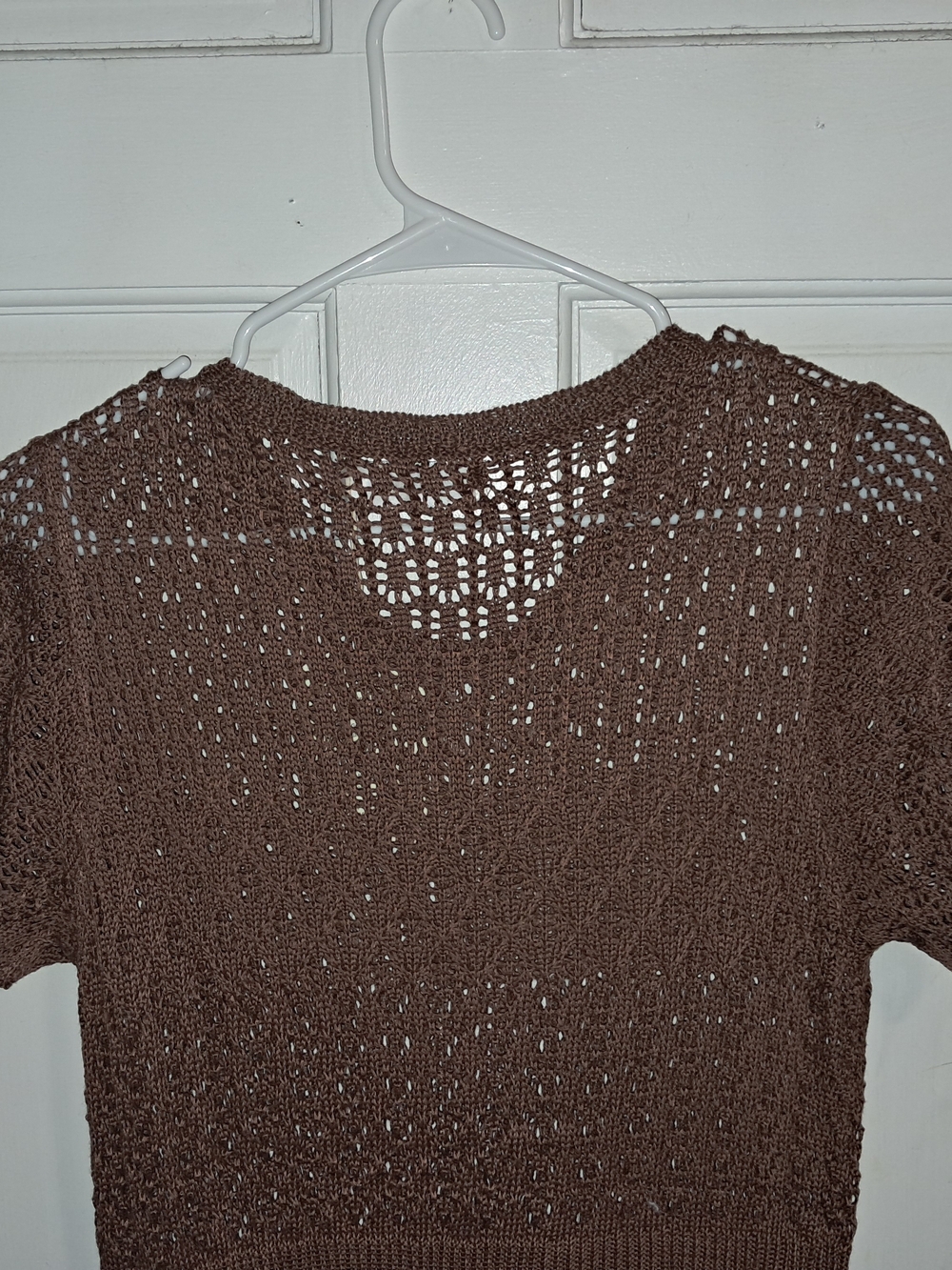 Women’s Brown Crochet Midi Dress - Jane Dressinglog - Picture 3 of 6